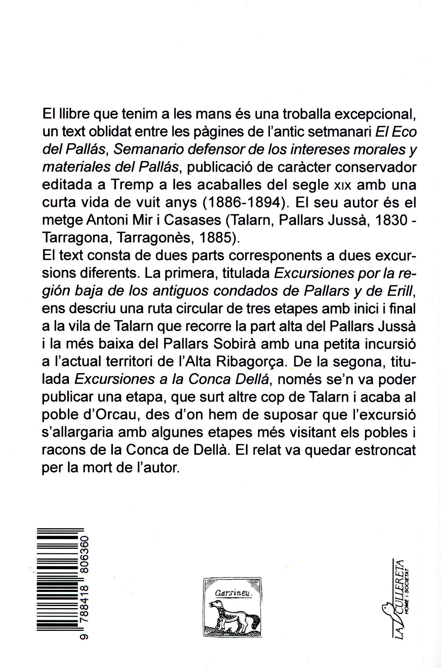 Excursiones por la región baja de los antiguos condados de Pallars y de Erill (1887) - Miniatura 3